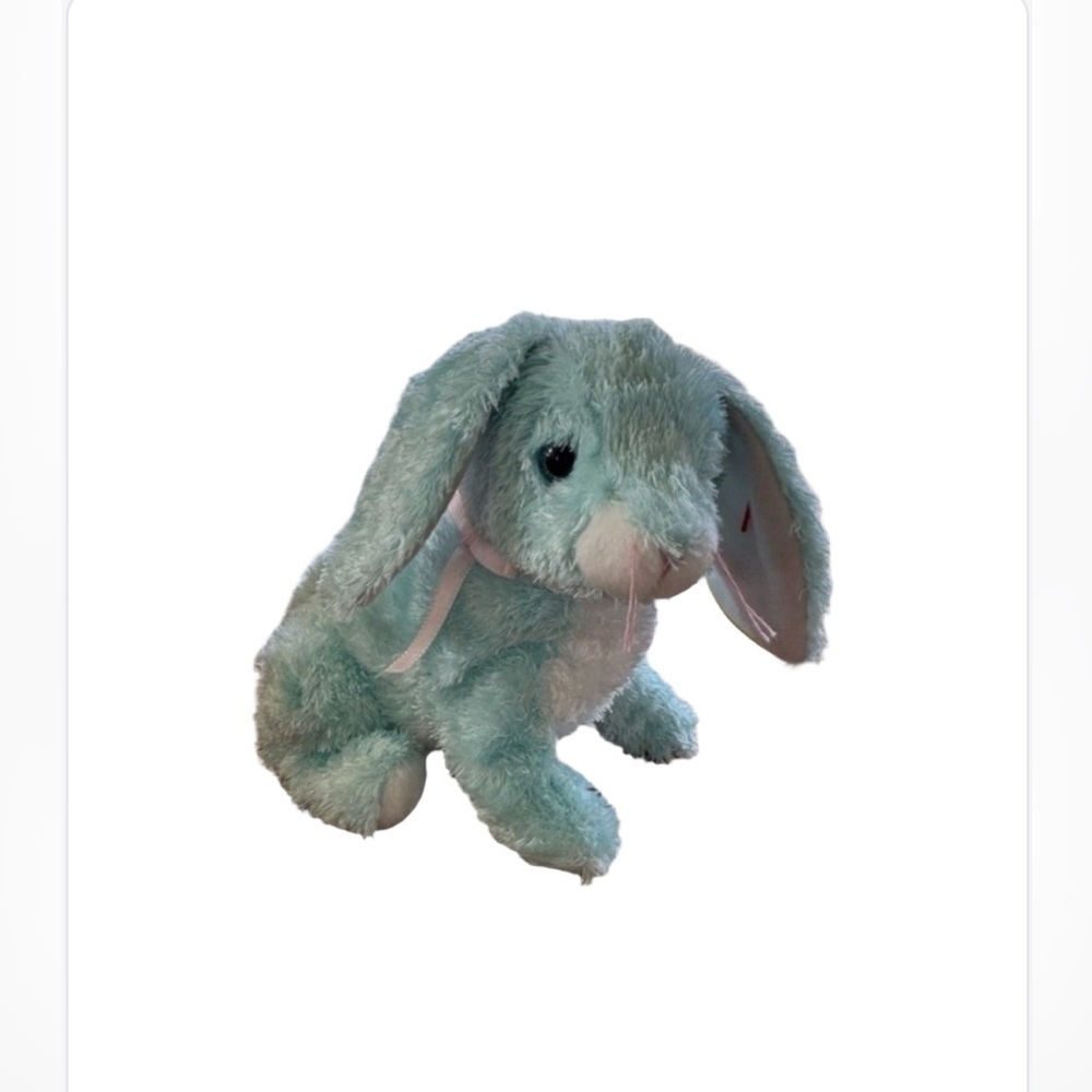 2001 TY BEANIE BABY SPRING The Blue Bunny Rabbit mint NWT.